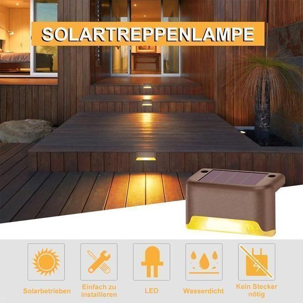 💥Buy 20 get 20 free💥LED Solar Lamp Path Staircase Outdoor Waterproof Wall Light