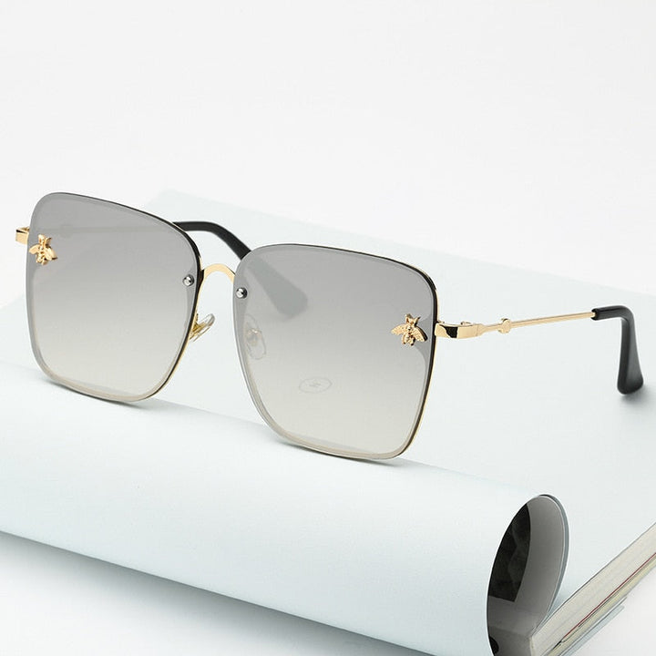 Bee Square Rimless Sunglasses