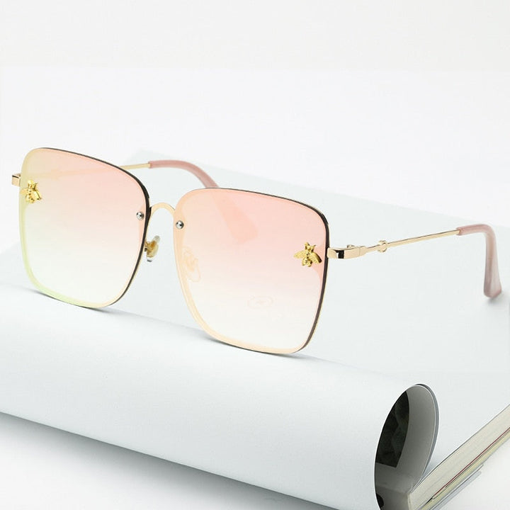 Bee Square Rimless Sunglasses