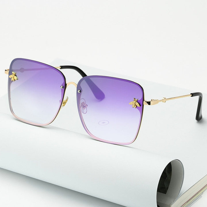 Bee Square Rimless Sunglasses