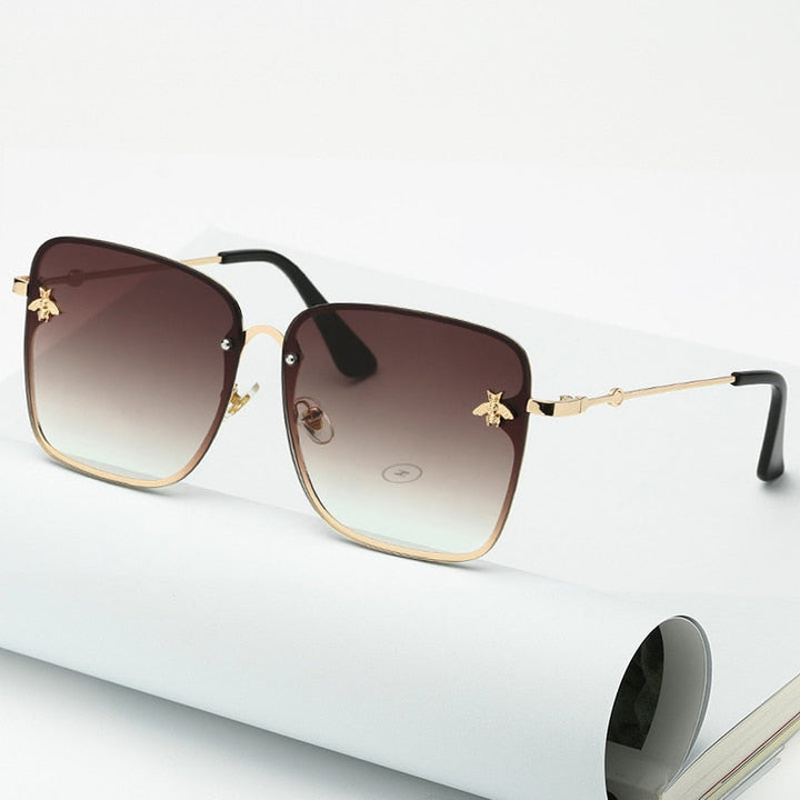 Bee Square Rimless Sunglasses