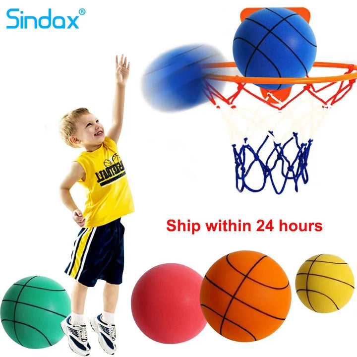 Silent basketball ball