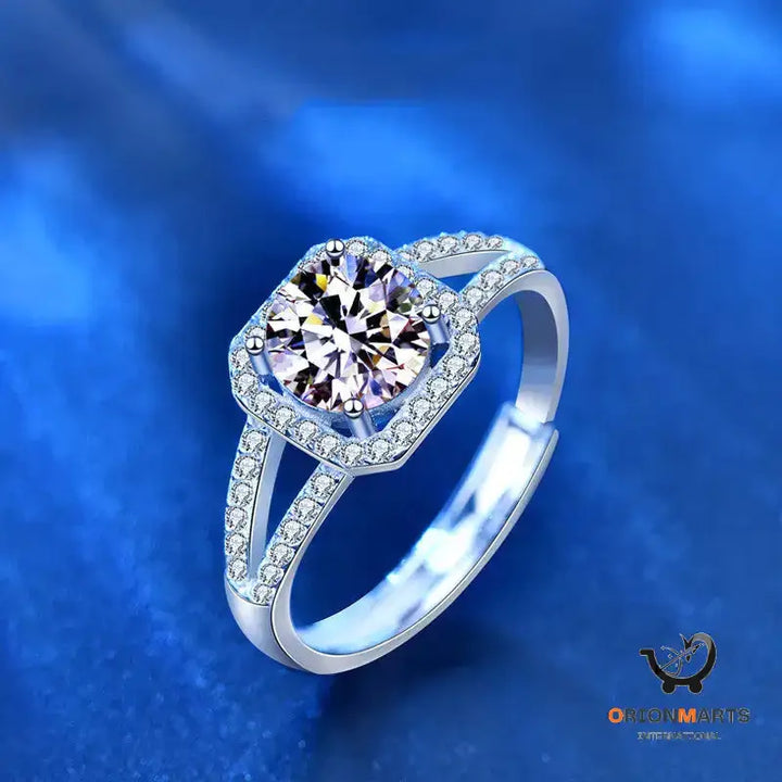 Sterling Silver Moissanite Ring