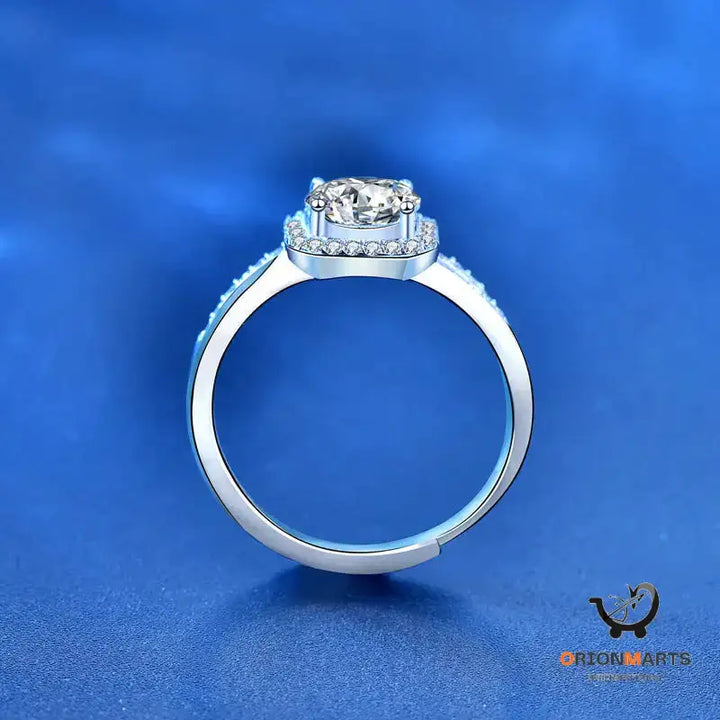 Sterling Silver Moissanite Ring